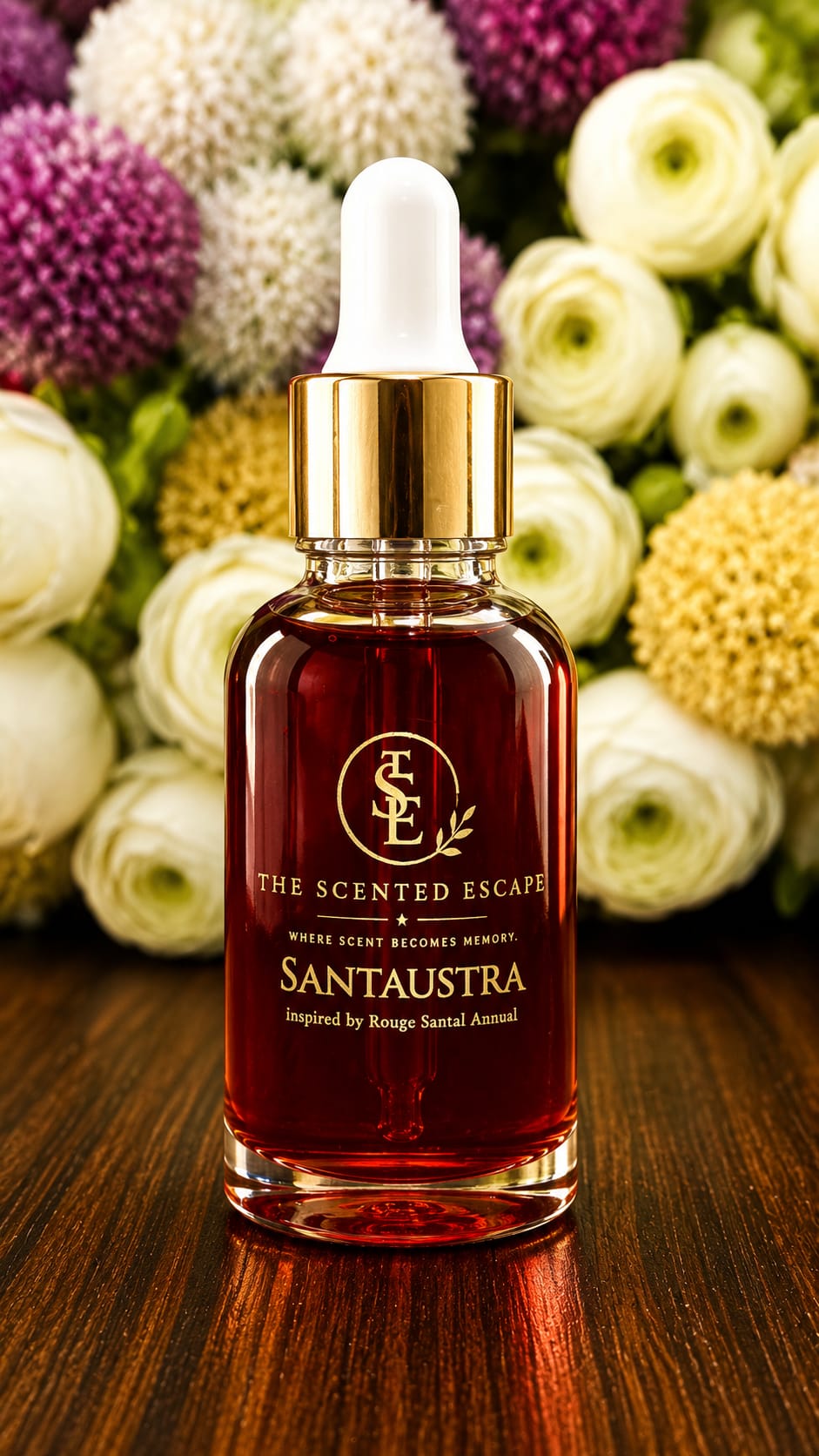 Santaustra luxury perfume oil by The Scented Escape