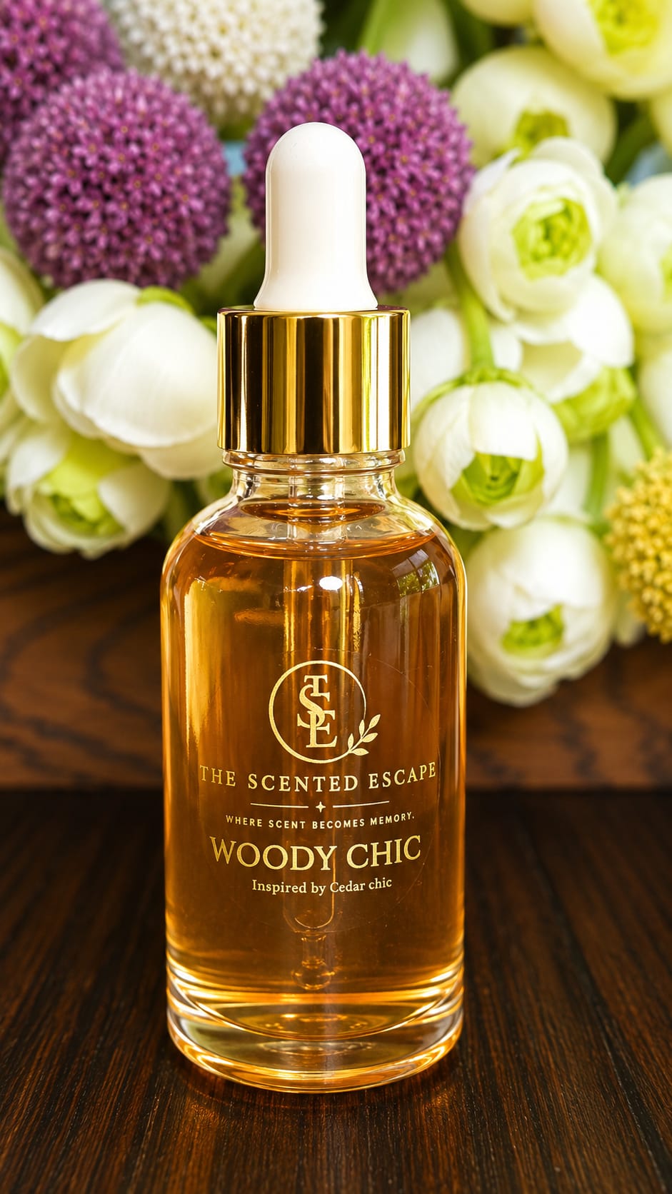 Woody Chic luxury perfume oil by The Scented Escape