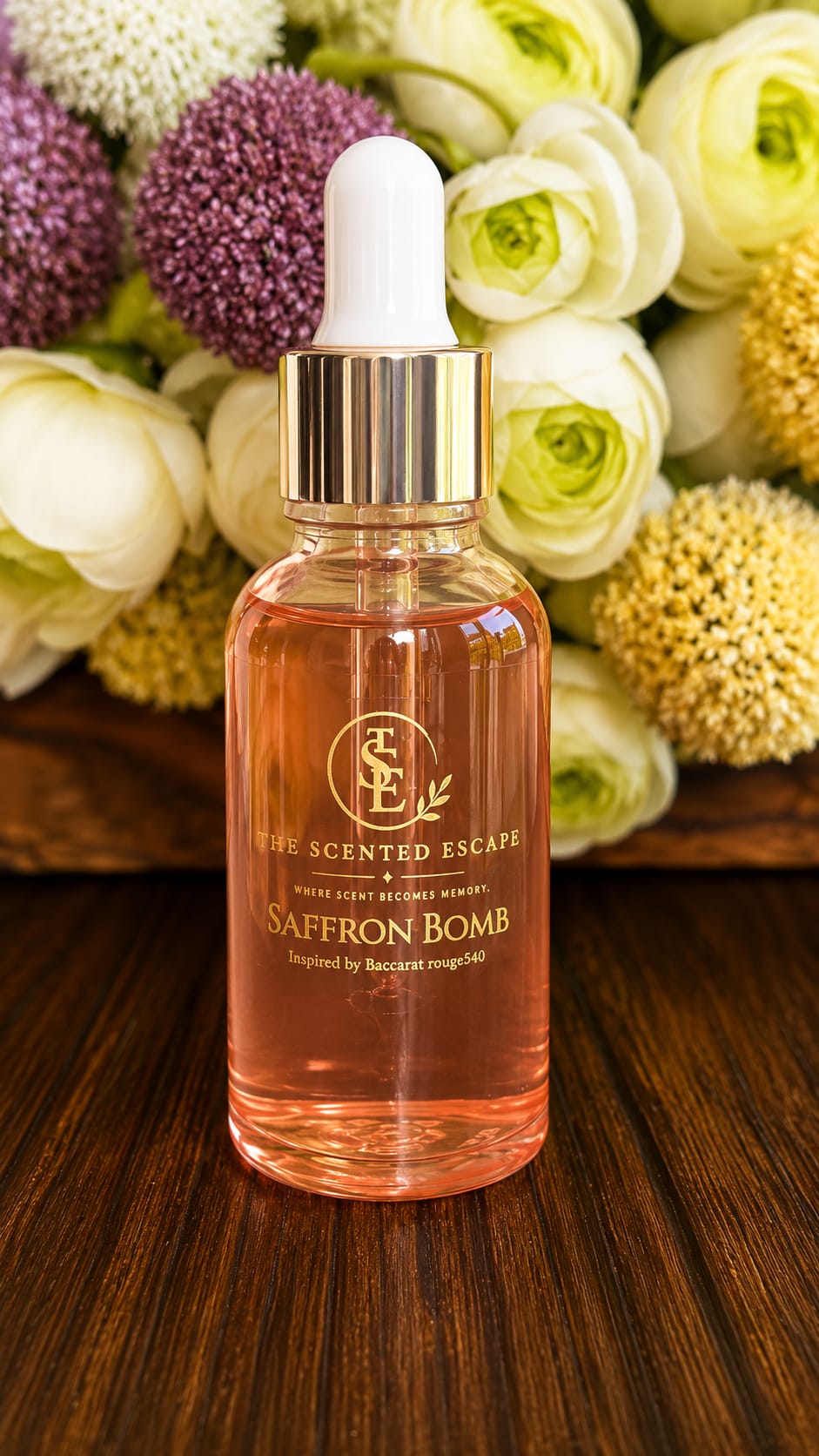 Saffron Bomb luxury perfume oil by The Scented Escape