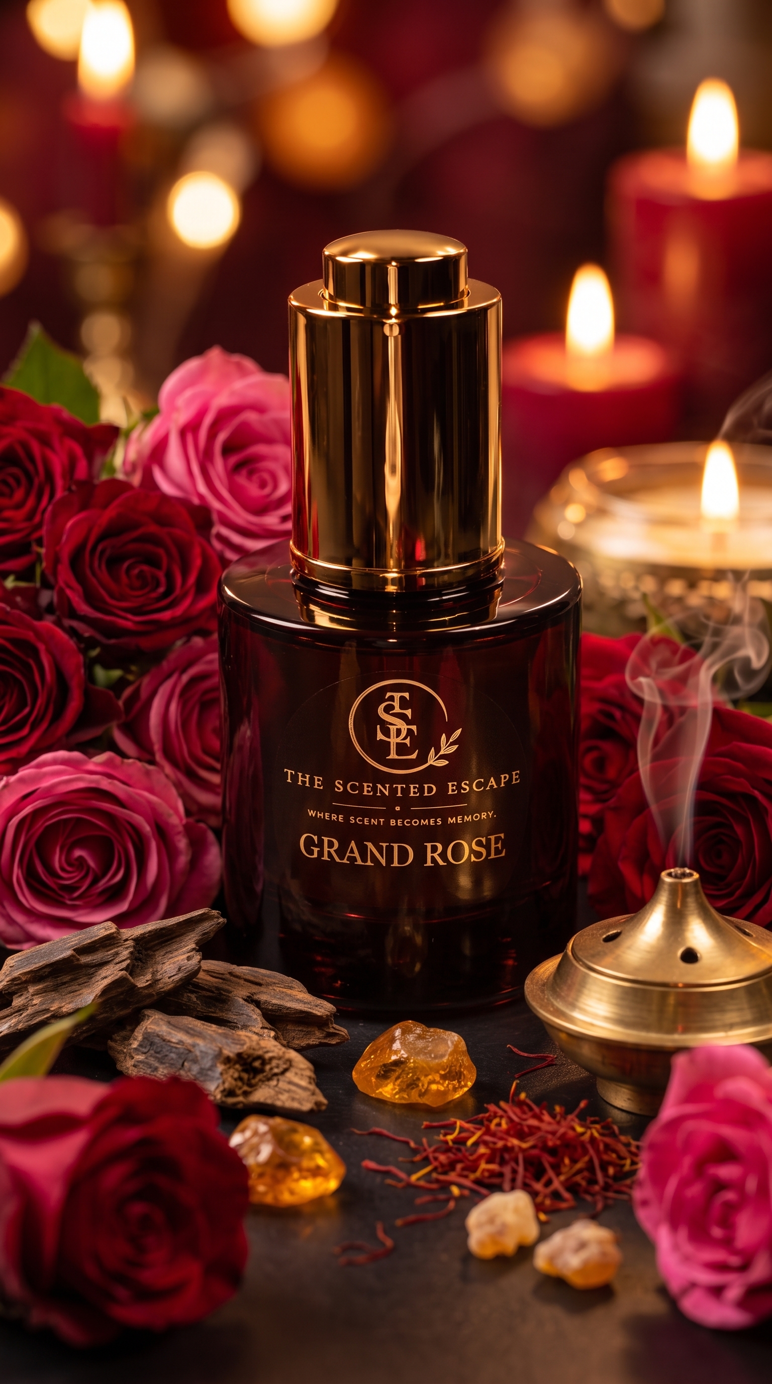 Grand Rose luxury perfume oil by The Scented Escape